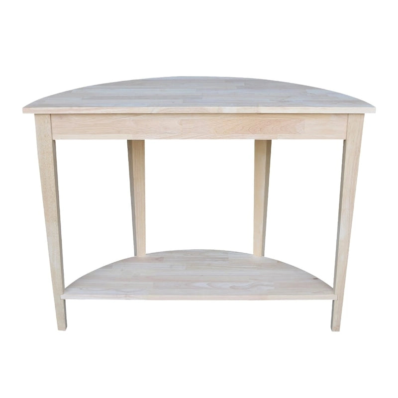 Table console moderne demi-lune inachevée