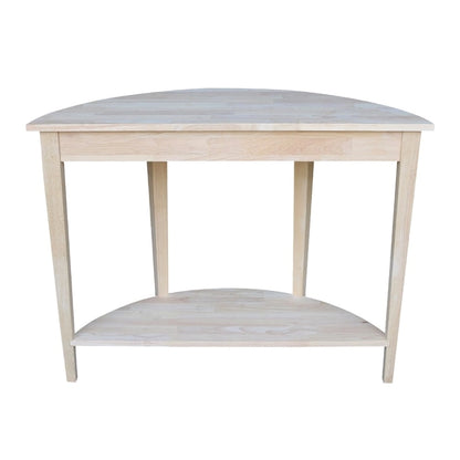 Table console moderne demi-lune inachevée