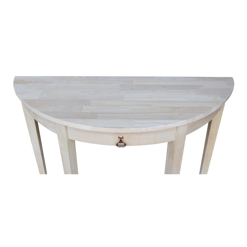 Table console moderne demi-lune inachevée