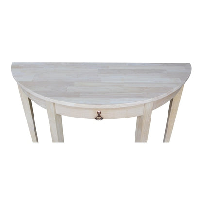 Table console moderne demi-lune inachevée