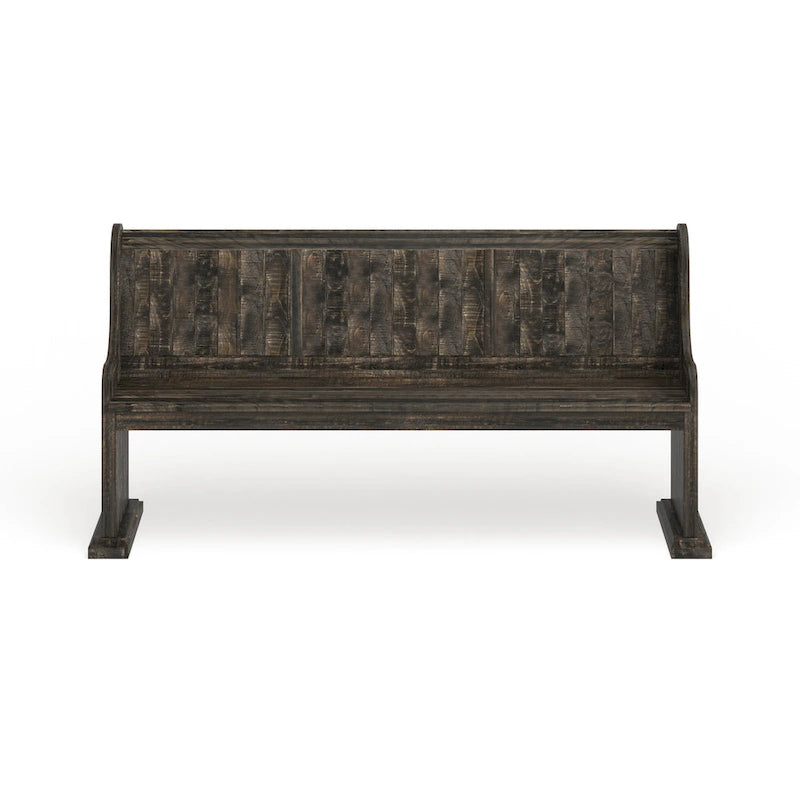 Banc de salle à manger en bois vieilli The Gray Barn Brees