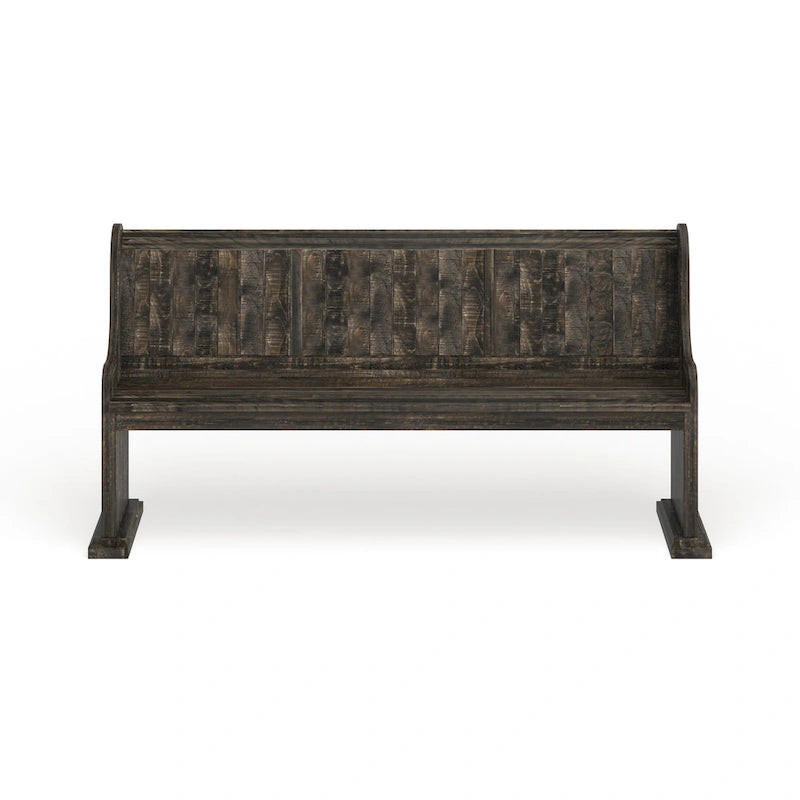 Banc de salle à manger en bois vieilli The Gray Barn Brees