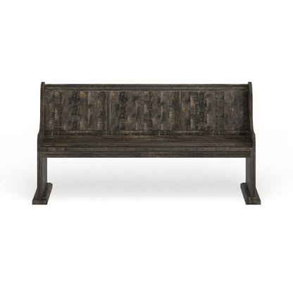 Banc de salle à manger en bois vieilli The Gray Barn Brees