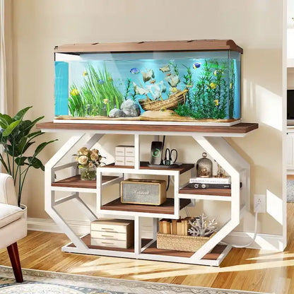 Meuble pour aquarium Moasis 55-75 gallons avec prise électrique, console pour entrée