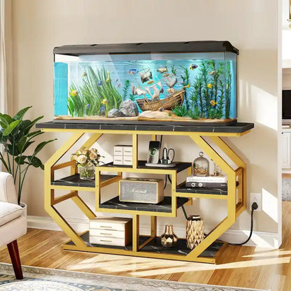 Meuble pour aquarium Moasis 55-75 gallons avec prise électrique, console pour entrée