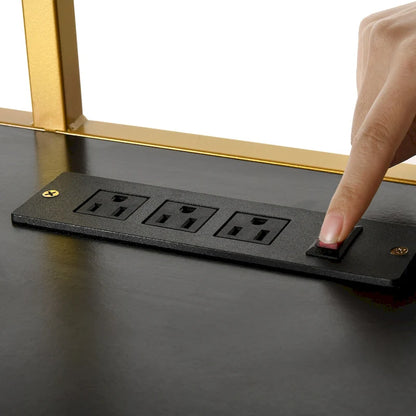 Meuble pour aquarium Moasis 55-75 gallons avec prise électrique, console pour entrée