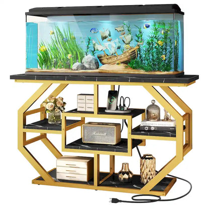 Meuble pour aquarium Moasis 55-75 gallons avec prise électrique, console pour entrée