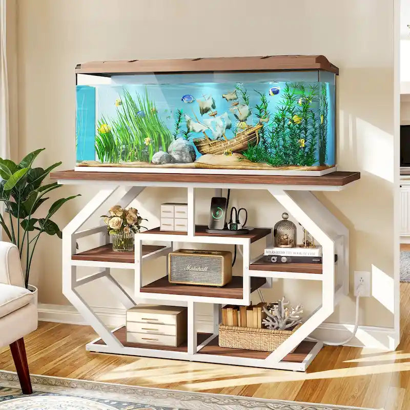 Meuble pour aquarium Moasis 55-75 gallons avec prise électrique, console pour entrée