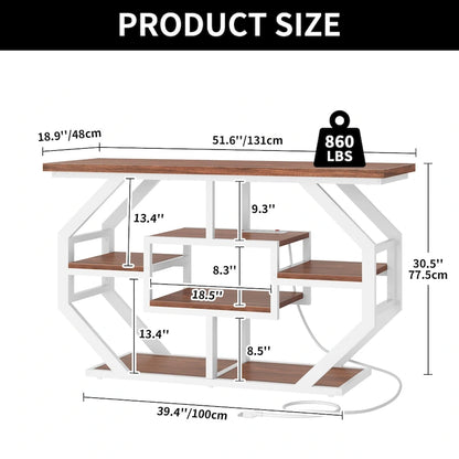 Meuble pour aquarium Moasis 55-75 gallons avec prise électrique, console pour entrée