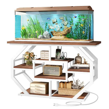 Meuble pour aquarium Moasis 55-75 gallons avec prise électrique, console pour entrée