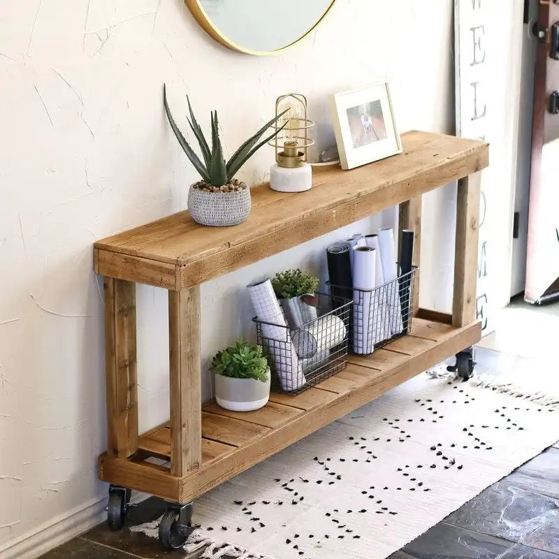 Console Natural 60 Luxe sur roues