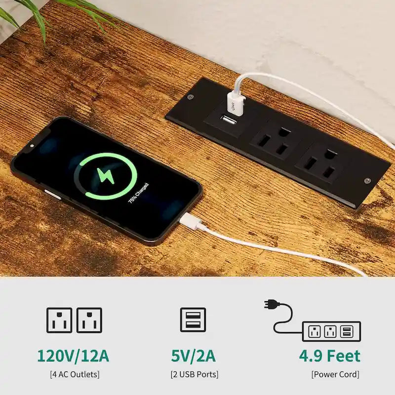 Meuble TV Moasis LED RGB avec prises électriques pour téléviseurs jusqu'à 55/60 pouces, centre multimédia avec étagères en verre