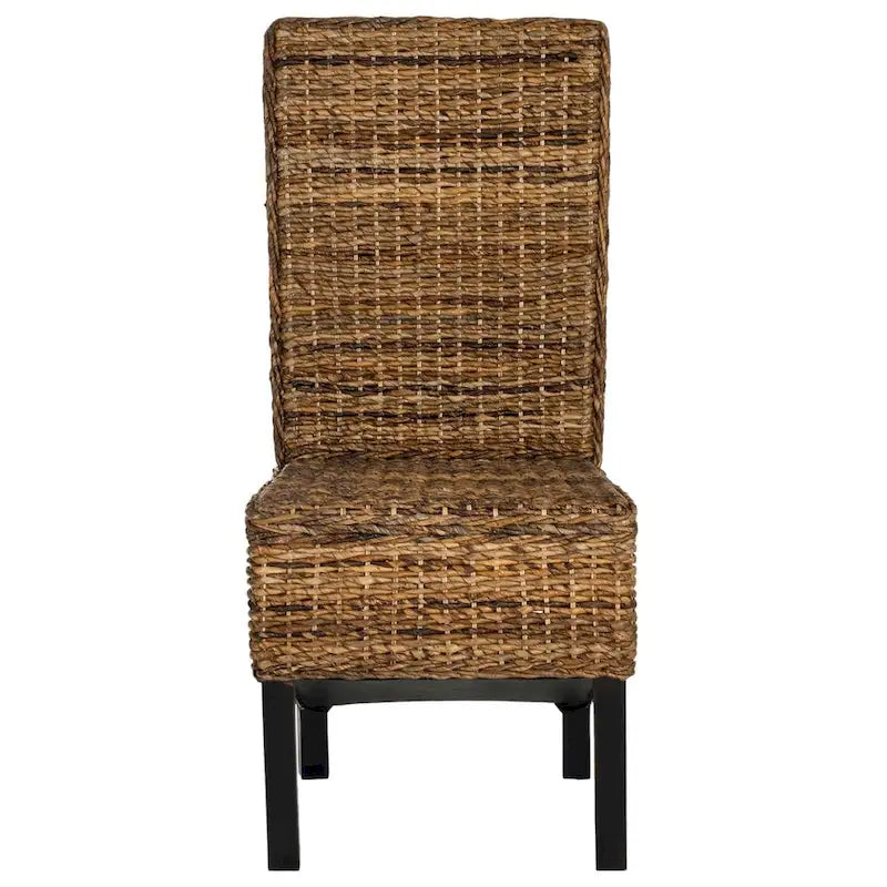 Chaises de salle à manger SAFAVIEH Pembrooke en osier naturel (lot de 2) - 48 cm (L) x 56 cm (P) x 104 cm (H)