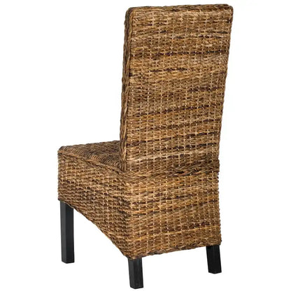 Chaises de salle à manger SAFAVIEH Pembrooke en osier naturel (lot de 2) - 48 cm (L) x 56 cm (P) x 104 cm (H)