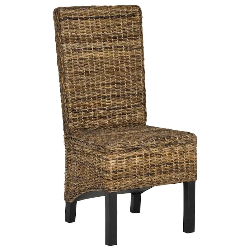 Chaises de salle à manger SAFAVIEH Pembrooke en osier naturel (lot de 2) - 48 cm (L) x 56 cm (P) x 104 cm (H)