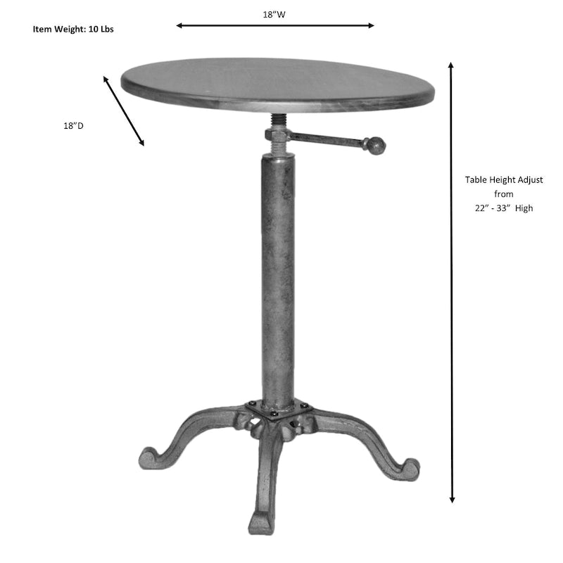 Table Brady Vintage réglable