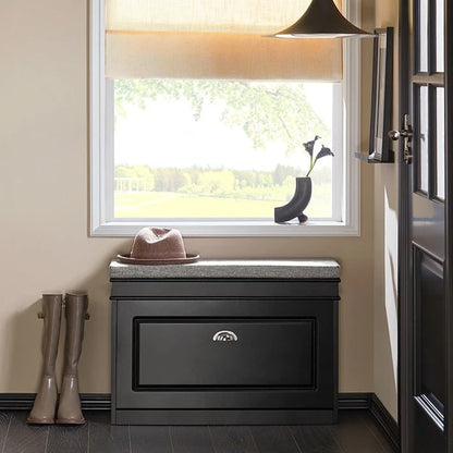 SoBuy FSR82-LW, banc de rangement pour chaussures d'entrée avec tiroir rabattable