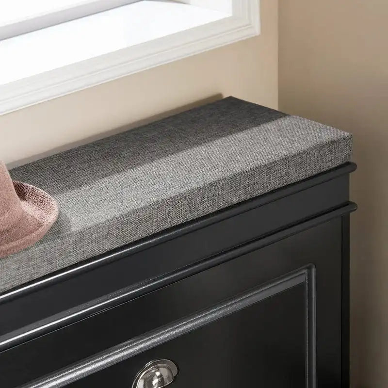 SoBuy FSR82-LW, banc de rangement pour chaussures d'entrée avec tiroir rabattable