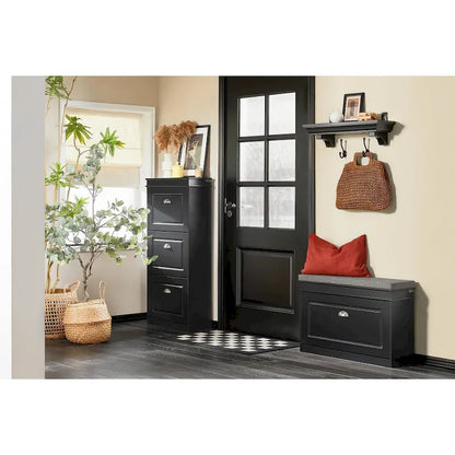 SoBuy FSR82-LW, banc de rangement pour chaussures d'entrée avec tiroir rabattable