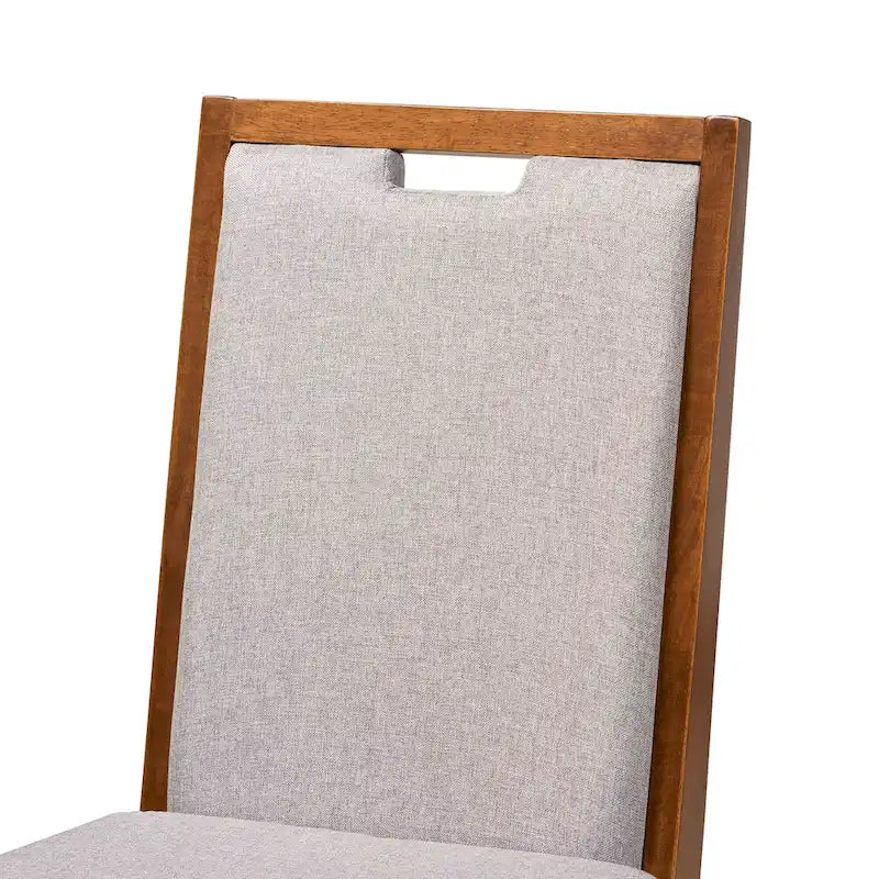 Ensemble de chaises de salle à manger Octavia modernes et contemporaines en bois rembourré (2 pièces)