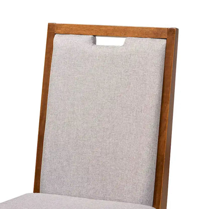 Ensemble de chaises de salle à manger Octavia modernes et contemporaines en bois rembourré (2 pièces)