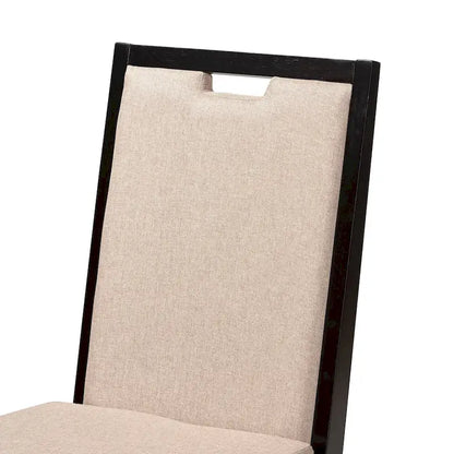 Ensemble de chaises de salle à manger Octavia modernes et contemporaines en bois rembourré (2 pièces)