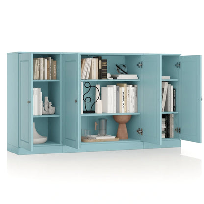 Buffet 100 % bois massif 65 avec portes en verre clair, dépoli ou en bois massif de Palace Imports