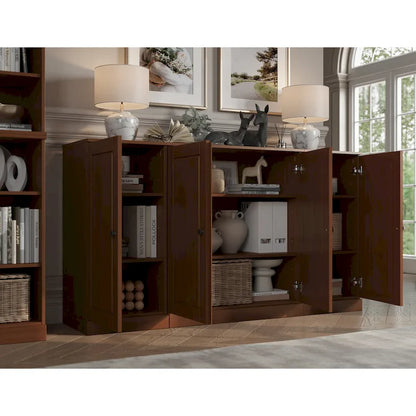 Buffet 100 % bois massif 65 avec portes en verre clair, dépoli ou en bois massif de Palace Imports