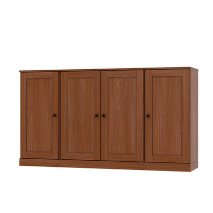 Buffet 100 % bois massif 65 avec portes en verre clair, dépoli ou en bois massif de Palace Imports
