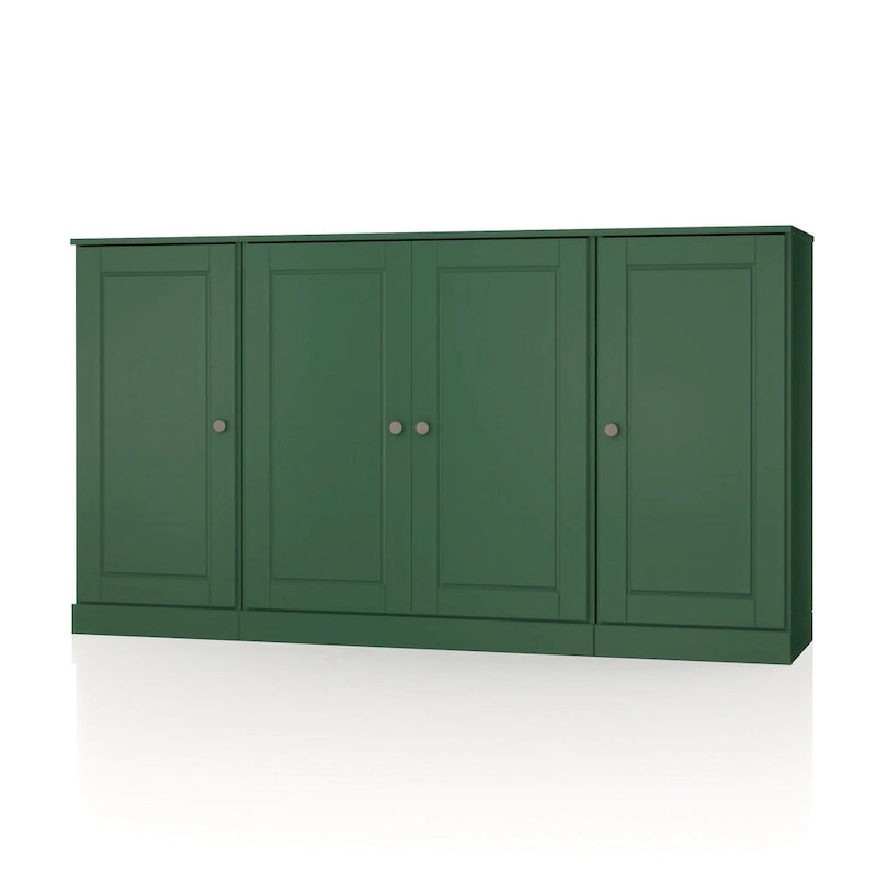 Buffet 100 % bois massif 65 avec portes en verre clair, dépoli ou en bois massif de Palace Imports