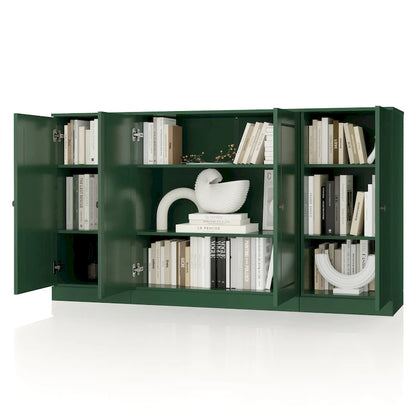 Buffet 100 % bois massif 65 avec portes en verre clair, dépoli ou en bois massif de Palace Imports