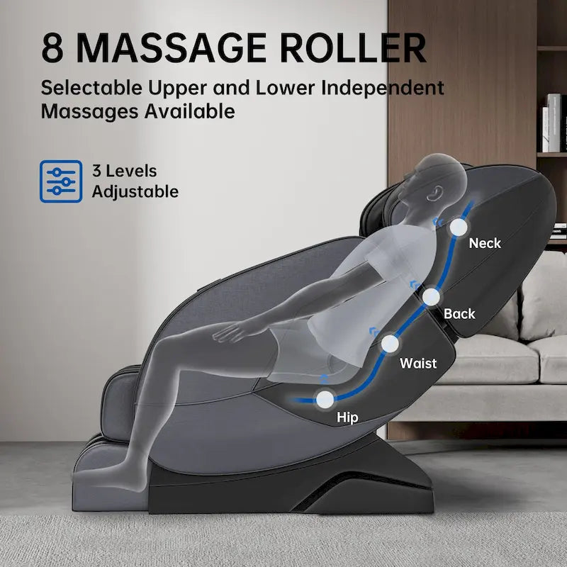 Fauteuil de massage chauffant Ukuowu Favor-MM350 avec mode zéro gravité et lecteur de musique Bluetooth