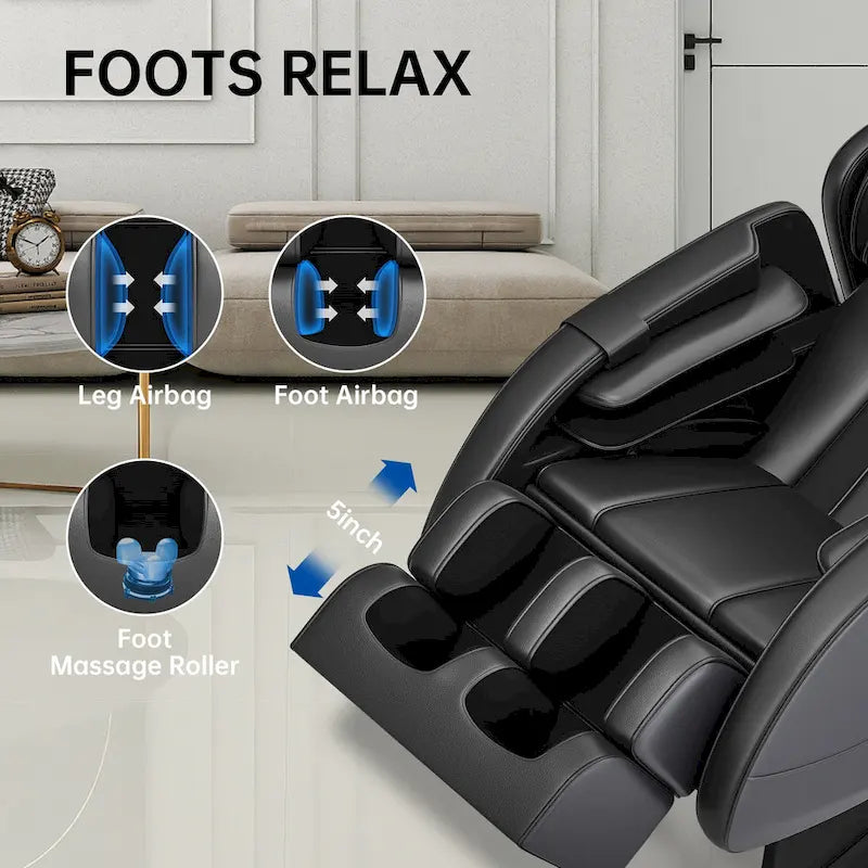 Fauteuil de massage chauffant Ukuowu Favor-MM350 avec mode zéro gravité et lecteur de musique Bluetooth