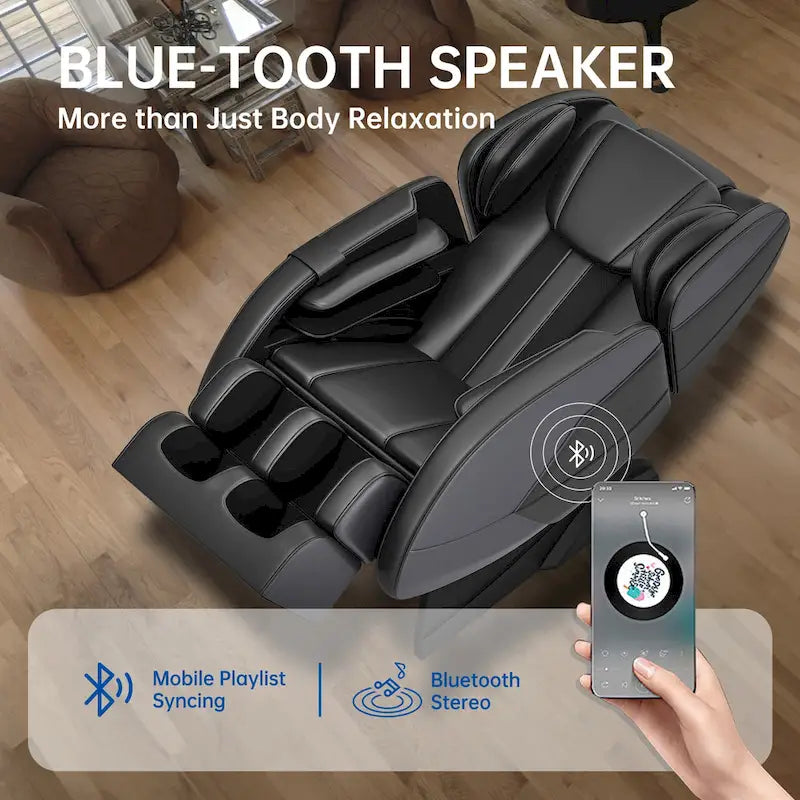 Fauteuil de massage chauffant Ukuowu Favor-MM350 avec mode zéro gravité et lecteur de musique Bluetooth