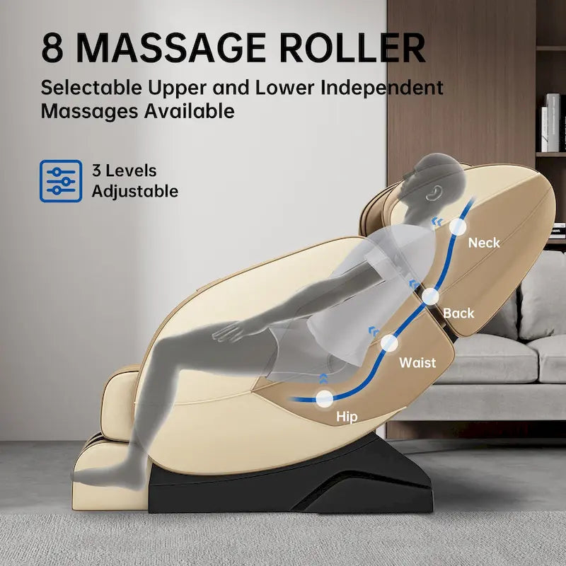 Fauteuil de massage chauffant Ukuowu Favor-MM350 avec mode zéro gravité et lecteur de musique Bluetooth