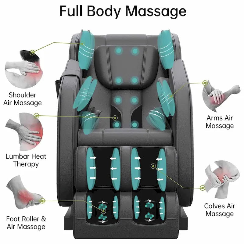 Fauteuil de massage chauffant Ukuowu Favor-MM350 avec mode zéro gravité et lecteur de musique Bluetooth