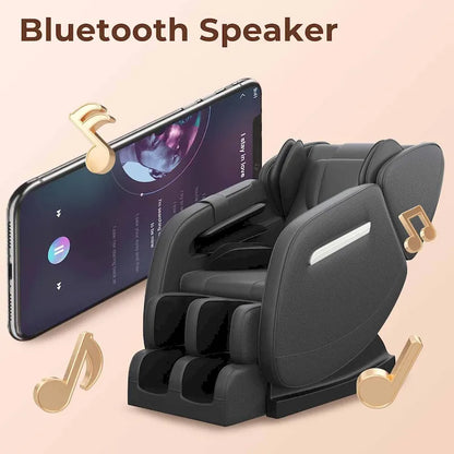 Fauteuil de massage chauffant Ukuowu Favor-MM350 avec mode zéro gravité et lecteur de musique Bluetooth