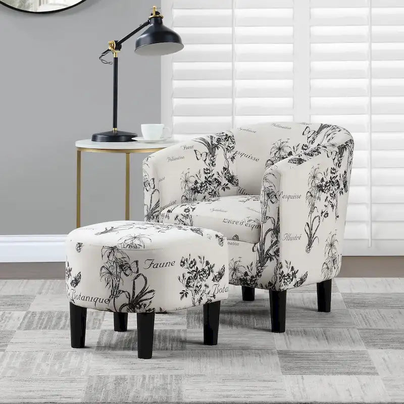 Fauteuil d'appoint Churchill avec repose-pieds Take a Seat de Convenience Concepts