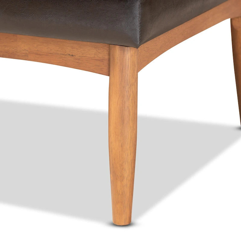 Ensemble banquette de coin repas 2 pièces Riordan style moderne du milieu du siècle