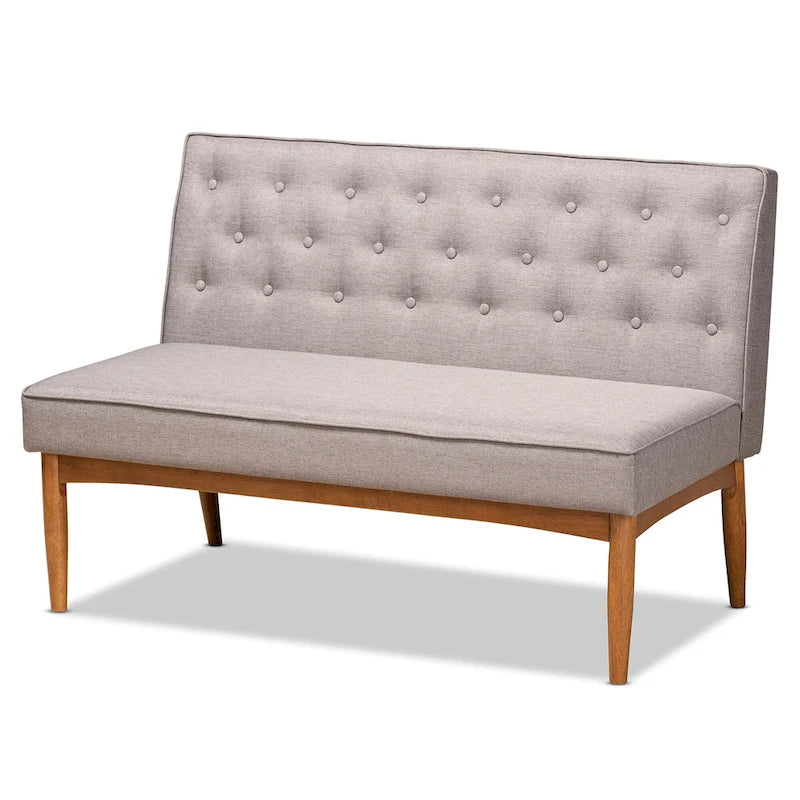 Ensemble banquette de coin repas 2 pièces Riordan style moderne du milieu du siècle