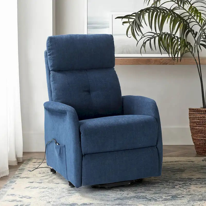 Fauteuil inclinable électrique Elisa avec télécommande et base en métal