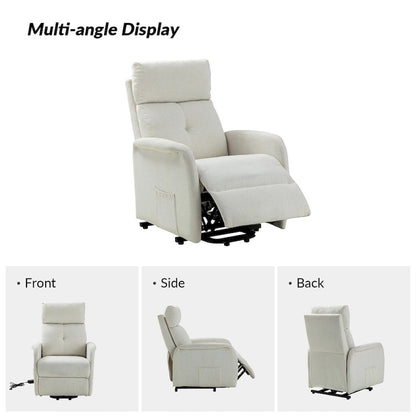 Fauteuil inclinable électrique Elisa avec télécommande et base en métal