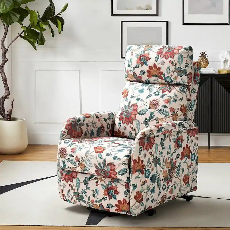 Fauteuil inclinable électrique Elisa avec télécommande et base en métal