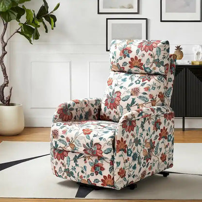 Fauteuil inclinable électrique Elisa avec télécommande et base en métal