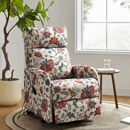 Fauteuil inclinable électrique Elisa avec télécommande et base en métal