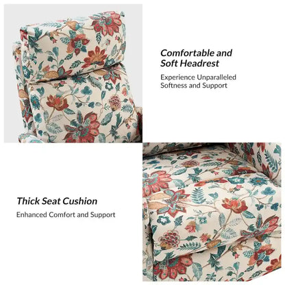 Fauteuil inclinable électrique Elisa avec télécommande et base en métal