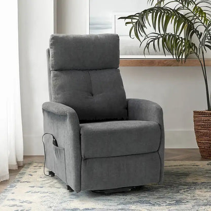 Fauteuil inclinable électrique Elisa avec télécommande et base en métal