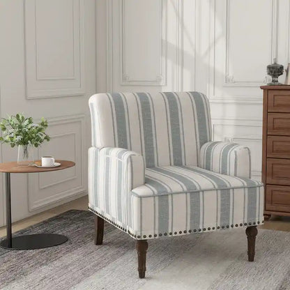 Fauteuils modernes à rayures et motifs