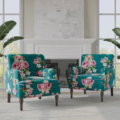 Fauteuils modernes à rayures et motifs