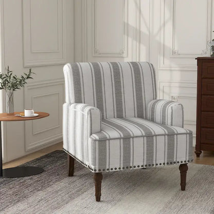 Fauteuils modernes à rayures et motifs